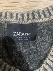 Cozy Grey Knit Sweater Dress