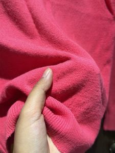 V-Neck Pink Sweater