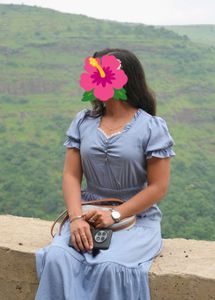 Flowy Blue Midi Dress