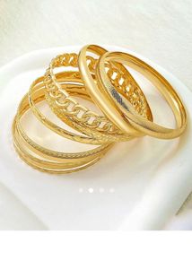 Set of Gold Tone Bangles