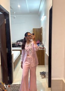 Elegant Pink Embroidered Kurta Set