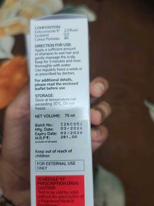 Traya ketoconazole shampoo for dandruff