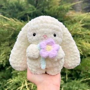 Handmade Fluffy Bunny Plush Toy