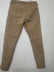 Brown High-Waisted Skinny Jeans