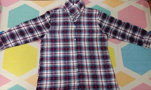 Classic Plaid Button-Up Tunic Shirt
