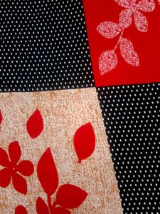 Red Black and Beige Classy Bedsheet