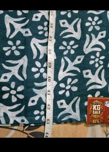 Beautiful Teal Kurta Set with Floral Print