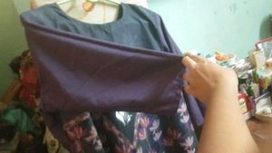 Floral Print Crepe Kurti