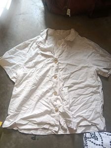 📣Combo❗White Graphic Print V-Neck T-Shirt