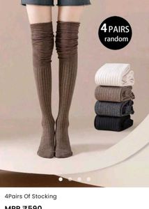 long socks/High Stockings (4 Pairs)