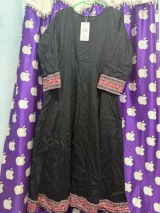 Ethnic Black Printed Kurta Set