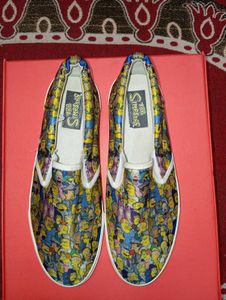 the Simpsons men's graphic sneakers