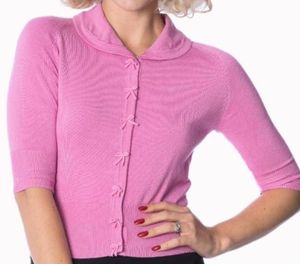 Candy Pink Cropped Cardigan – Dancing Days