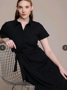 Chic Black Shirt Dress