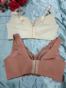 Lace Trimmed Comfort Bras (Set of 2)