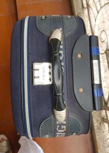 Small Suitcase with Wheels - Deep Blue