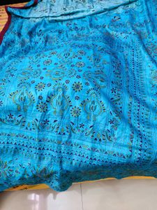 Beautiful Blue kantha Saree