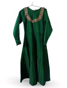 Elegant Emerald Green high low gown