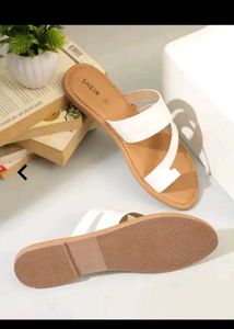 NEW Shein White Toe Ring FLATS