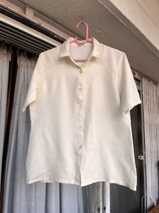 Elegant Cream Button-Down Shirt