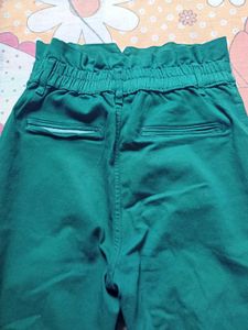 Green High-Waisted Boyfriend fit jeans