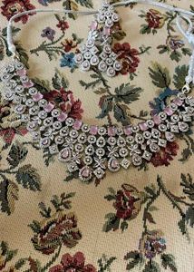 Elegant Pink American diamond Jewellary Set