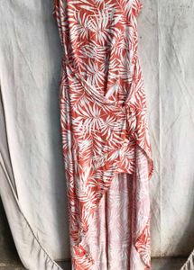 5829. Tropical Print Maxi Dress