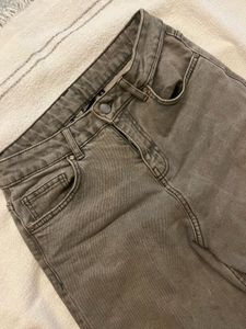 Grey Wide Leg/flared Jeans