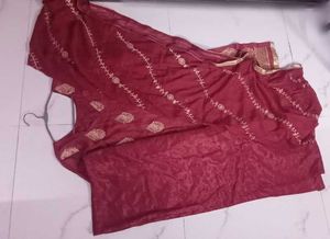 Elegant Maroon Embroidered Blouse