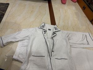 Comfortable Striped Pajama Set