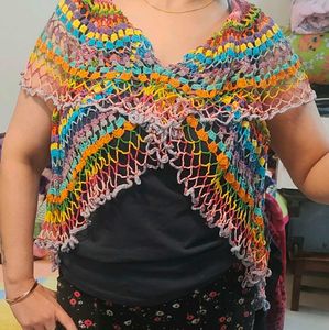 Colorful Crocheted Scarf