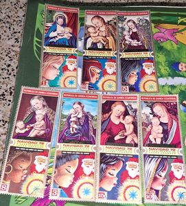 7 Vintage Guinea Equitorial Stamps Set