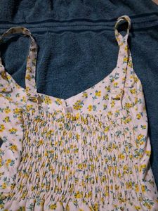 Cute Floral Button-Front Dress
