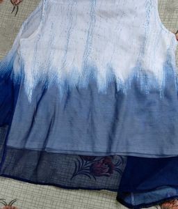 Stylish Blue Ombre top with shrug
