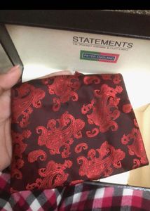 ‼️SALE Peter England Tie, Pocket Square &amp; Cuff Lin