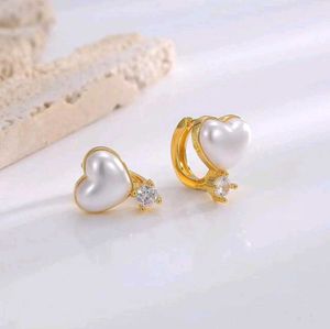Pearl Heart Earrings