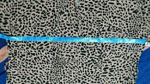 Branded Leopard Print Loose Fit Shirt Dress