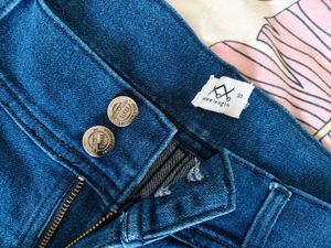 Blue Denim Cut-off Shorts
