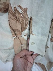 Floral Print Button-Up Shirt
