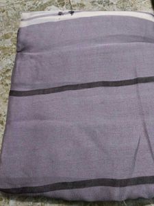 Elegant Lavender Saree with Golden Border