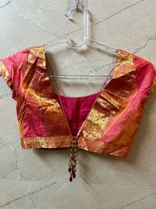 Tarun Tahiliani Designer Pink Blouse (No Tag)