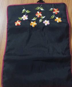 Embroidered Floral Clutch Bag