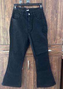 off duty Flared Black Jeans