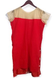 Red Embroidered Dress