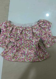 Floral Ruffle Off-Shoulder Top