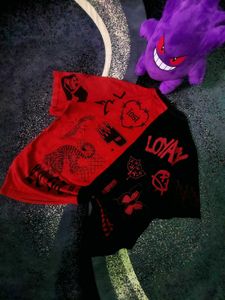 Y2K🇯🇵Black/Red tee 🚨