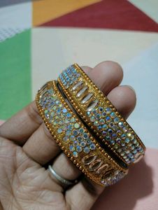 Embellished Gold Bangles😍🙂