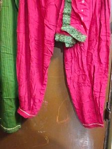 Embroidered Kurta Set with afgjani Pants &amp; Dupatta