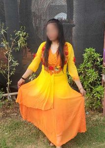 Stunning Yellow &amp; Orange Ombre Gown
