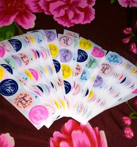 Colorful Thank You Stickers Pack 100 pcs